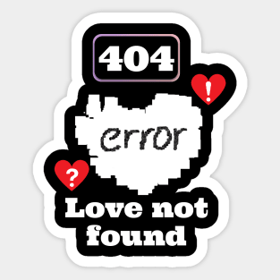 Error 404 not found Sticker